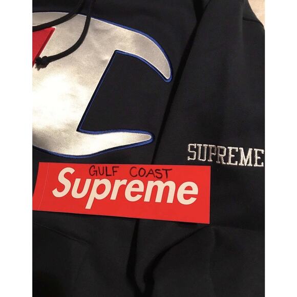 Supreme Satin Logo Hoodie - Picture 2 of 3